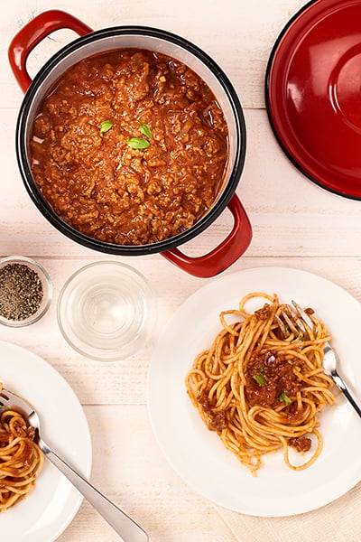 Spaghetti à la bolognaise maison