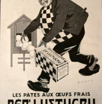 La marque Lustucru - Affiche publicitaire vintage - Per'Lustucru La marque Lustucru - Affiche publicitaire vintage - Per'Lustucru
