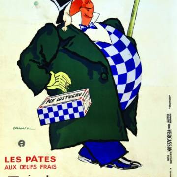 La marque Lustucru - Affiche publicitaire vintage - Favoris des ménagères La marque Lustucru - Affiche publicitaire vintage - Favoris des ménagères