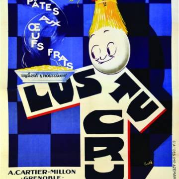 La marque Lustucru - Affiche publicitaire vintage - Régalent et nourrissent La marque Lustucru - Affiche publicitaire vintage - Régalent et nourrissent
