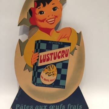 La marque Lustucru - Illustration vintage - Pâtes aux oeufs frais La marque Lustucru - Illustration vintage - Pâtes aux oeufs frais