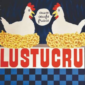 La marque Lustucru - Illustration vintage - Les poules ©Jacques-Charmoz La marque Lustucru - Illustration vintage - Les poules ©Jacques-Charmoz