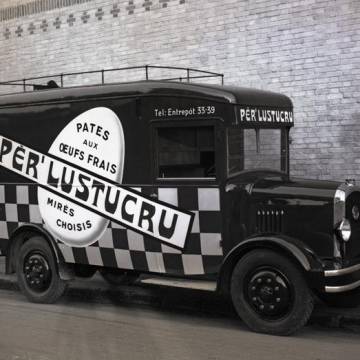La marque Lustucru - photo d'époque - Fourgon Per'Lustucru La marque Lustucru - photo d'époque - Fourgon Per'Lustucru