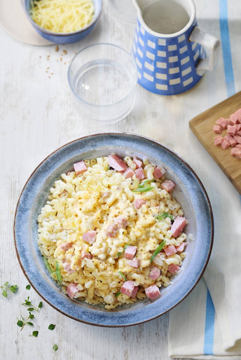 Coquillettes jambon et fromage