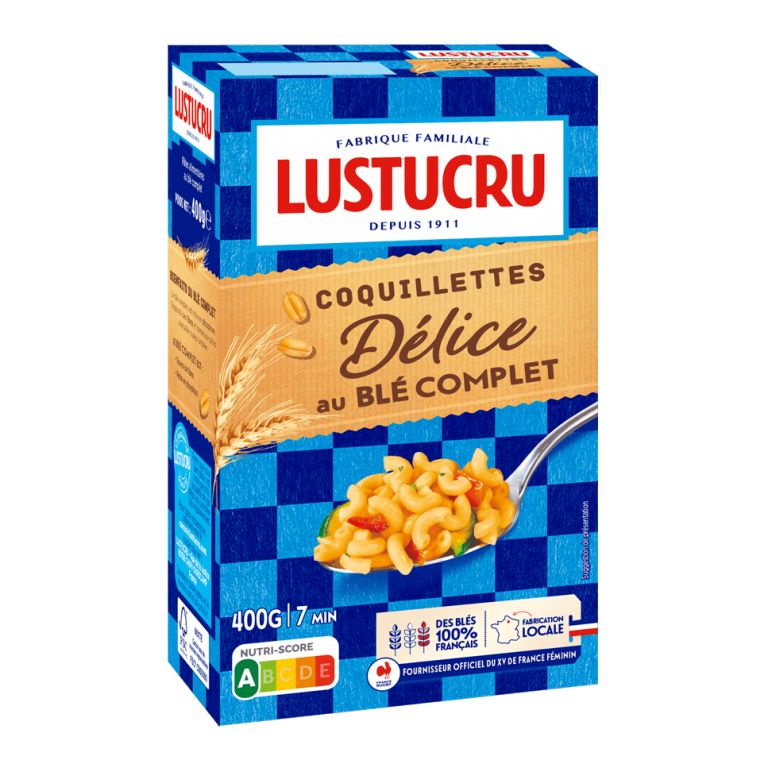 Coquillettes - Délice au blé complet - Lustucru