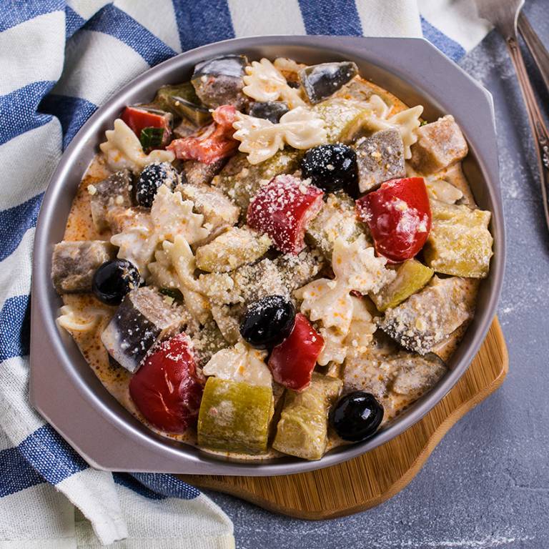 Farfalles aux aubergines et gorgonzola Farfalles aux aubergines et gorgonzola
